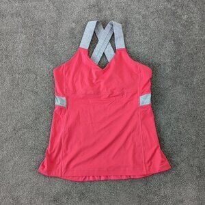 Lululemon Push Your Limits Womens Tank Top Size 10 W1727S Coral